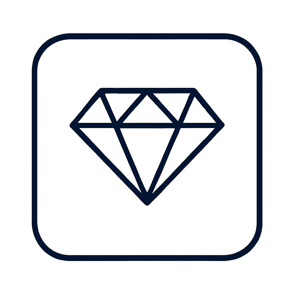 High-Quality Materials Icon